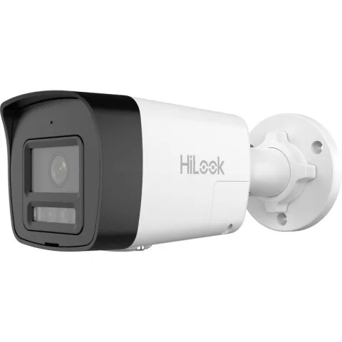 Camera IP Hikvision HiLook IPC-B180HAP-LUF/SL, 8MP, dual light 30m, slot card, microfon, difuzor, sirena, stroboscop, PoE, IP67