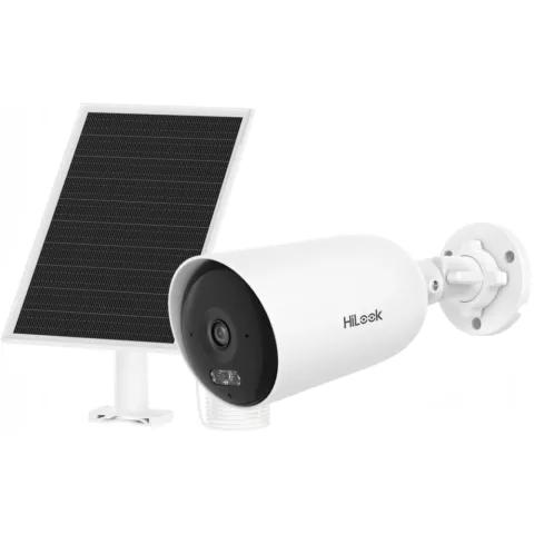 Camera Supraveghere cu Panou Solar, slot SIM 4G, Hikvision HiLook IPC-CFS04/4G-SIM, 4MP, baterie 9000 mAh, iluminare 30m, IP66