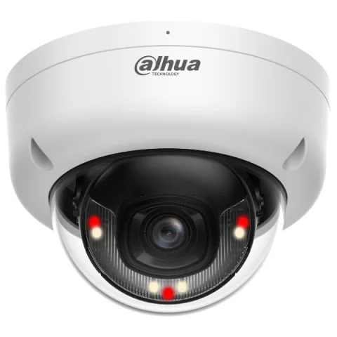 Camera IP Dahua IPC-HDBW1839E1-A-IL-0280B-S6, 4K, lentila 2.8mm, Smart Dual Light 30m, microfon, PoE, IP67, IK8