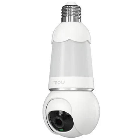 Camera wireless PT Full Color Imou IPC-S6DP-5M0WEB-E27 tip bec, 5 MP, IR 25 m, 2.8 mm, microfon, difuzor, sirena, slot card, 350 lumeni
