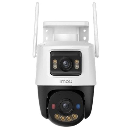 Camera supraveghere IP WiFi Imou IPC-S7XFP-8U0WED, 4 + 4 MP, lentila 2x3.6 mm, IR/lumina alba 30 m, rotativa PT cu lentila duala, microfon si difuzor