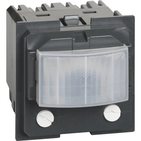 Intrerupator cu senzor de miscare pasiv cu raze infrarosii Bticino Living Now K4432, negru, alb