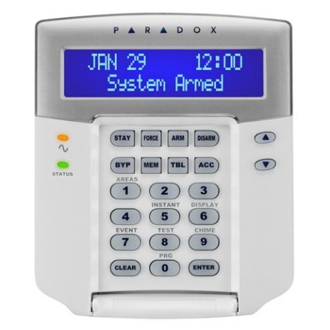 Tastatura LCD moncrom Paradox K641+ pentru centrale EVO