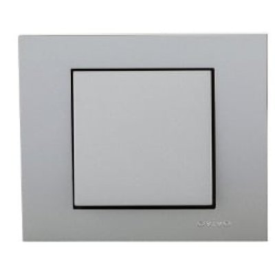 Intrerupator ST Grano Met Ovivo OV00101, 10A, 250V, IP20, argintiu