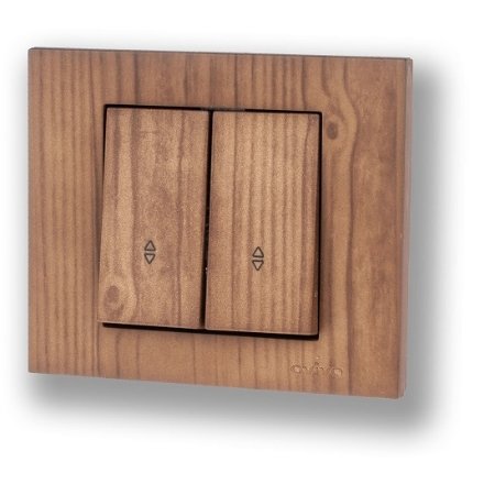Comutator Cap Scara ST Grano Woods masiv, Ovivo OV00347, 16A, 250V, IP20