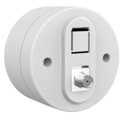 Priza TV (mama Tip-F) PT xOne Ovivo OV00862, 16A, 230V, IP54, alb