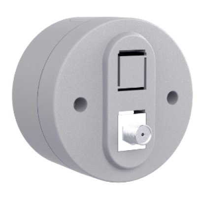 Priza TV (mama Tip-F) PT xOne Ovivo OV00908, 250V, IP54, gri