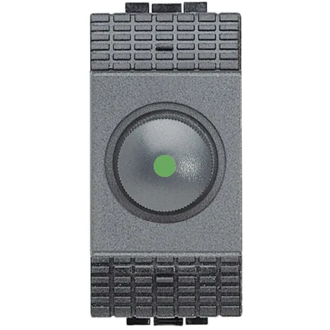 Variator cap scara 1 modul rezistiv 60-500 W Bticino Living Light L4402N, antracit