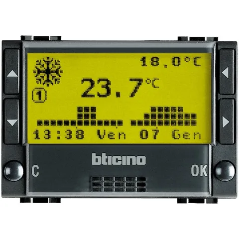 Cronotermostat 2M Bticino Living Light L4451, antracit