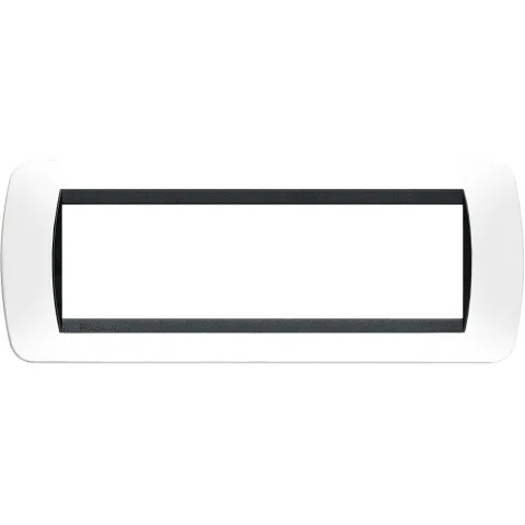 Rama ornament 7 module Living Light Bticino L4807PB, alb