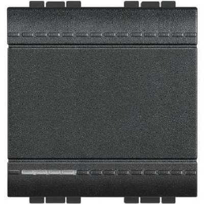 Intrerupator simplu 2 module Living Light Bticino L4001M2N, antracit