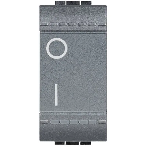 Comutator 2 poli 16A 1M Bticino Living Light L4002N, antracit