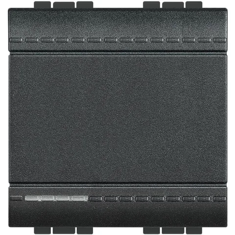 Intrerupator cap scara 2 module Bticino Living Light L4003M2N, antracit