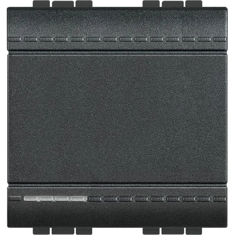 Intrerupator cap cruce 2M 16A Bticino Living Light L4004M2N, antracit