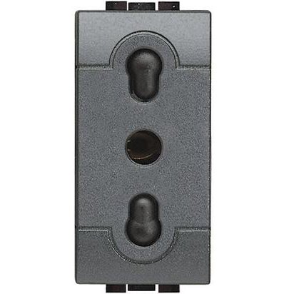 Priza 1 modul Living Light Bticino L4180, antracit