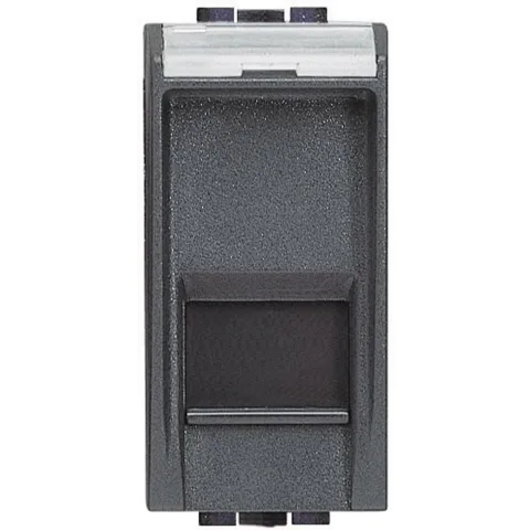 Priza date RJ45 Cat6 UTP Bticino Living Light L4279C6, antracit