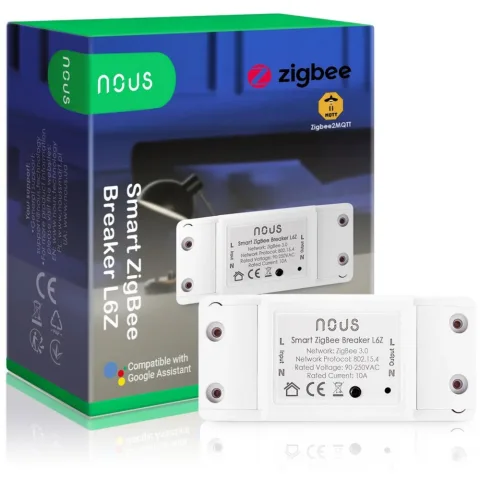 Releu wireless Nous L6Z, 10A, ZigBee / 5905072800266
