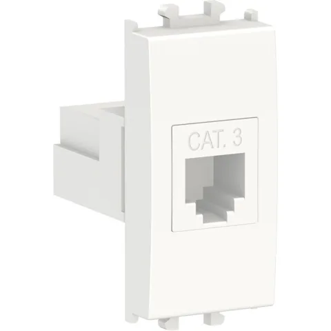 Priza telefon RJ11 cat3 1 modul Schneider Easy Styl LMR6231001, alb