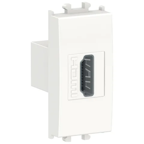 Priza HDMI 1 modul Schneider Easy Styl LMR6234001, alb
