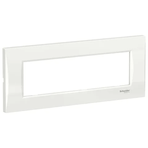 Rama curbata 7 module Schneider Easy Styl LMR7367001, alb