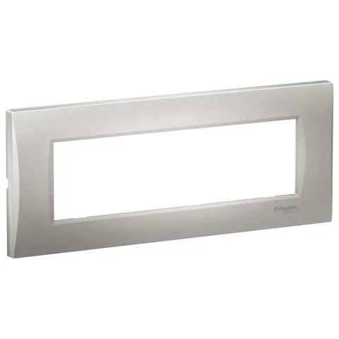 Rama curbata 7 module Schneider Easy Styl LMR7367004, argintiu