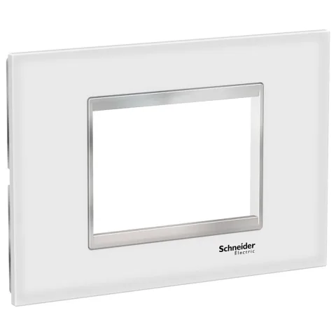Rama sticla 3M Schneider Easy Styl LMR7963038, alb/crom