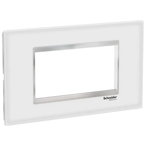 Rama sticla 4M Schneider Easy Styl LMR7964038, alb/crom