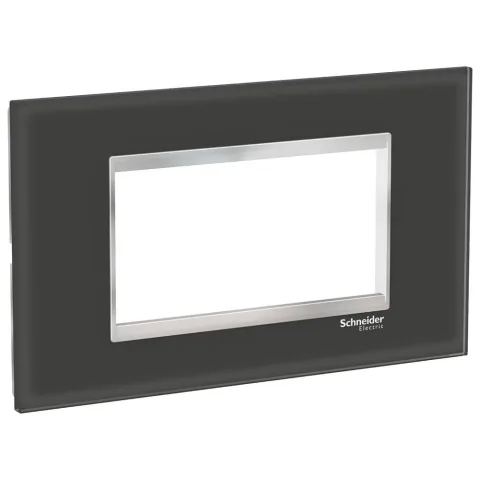 Rama sticla 4M Schneider Easy Styl LMR7934038, negru/crom