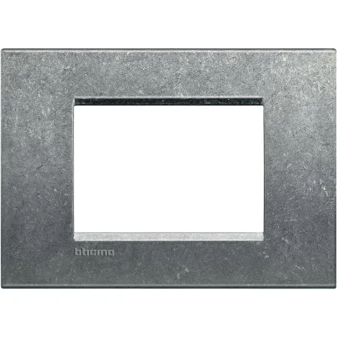 Rama ornament 3 module Bticino Living Light LNA4803NA, gri natural