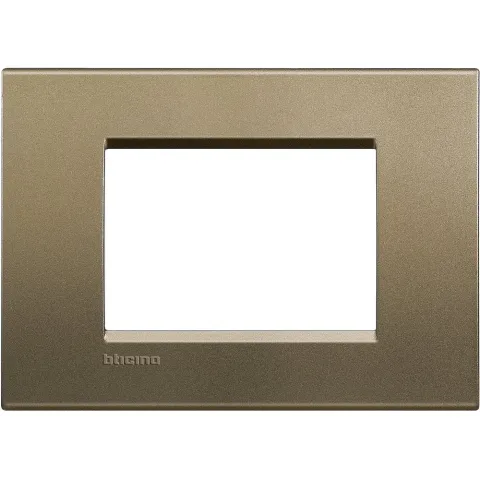 Rama ornament 3 module Bticino Living Light LNA4803SQ, metal