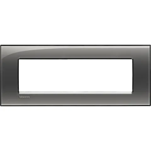 Rama ornament 7 module Bticino Living Light LNA4807KF, cenusiu