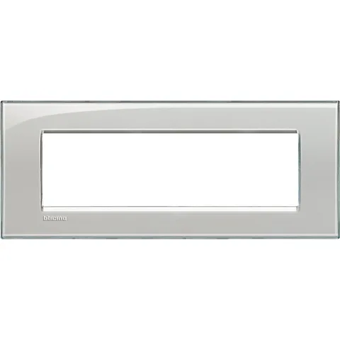 Rama ornament 7 module Bticino Living Light LNA4807KG, gri gheata