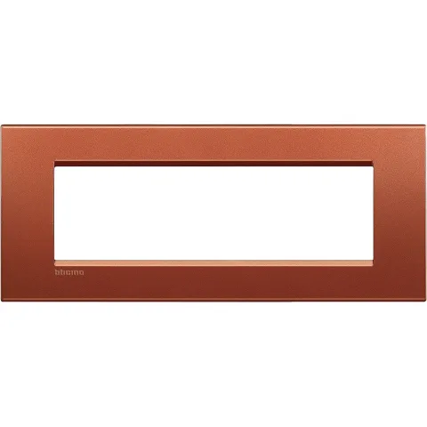 Rama ornament 7 module Bticino Living Light LNA4807RK, caramiziu