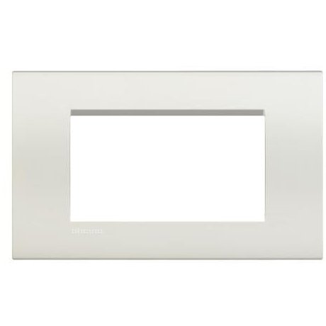 Rama ornament 4 module Living Light Bticino LNA4804BI, alb