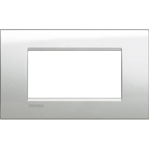 Rama ornament 4 module Bticino Living Light LNA4804GL, moonlight silver
