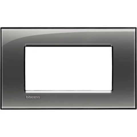 Rama ornament 4 module Bticino Living Light LNA4804KF, cenusiu