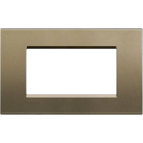 Rama ornament 4 module Bticino Living Light LNA4804SQ, metal