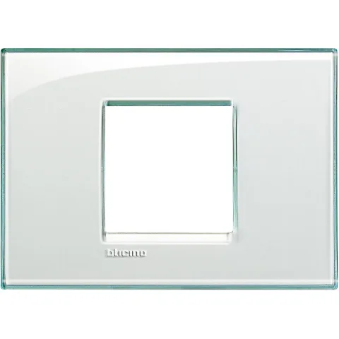 Rama ornament 2 module aquamarine Living Light Bticino LNA4819KA