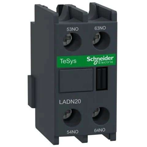 Bloc contacte auxiliare, TeSys Deca, 2NO, montaj frontal, terminale cu surub Schneider LADN20