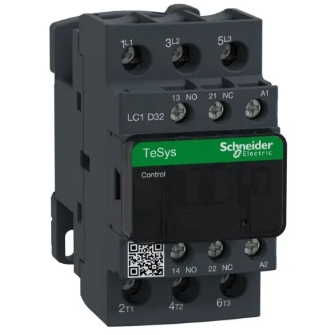 Contactor Tesys D 3P(3 NO) AC-3 - 440V 32A, aux 1NO + 1NC - bobina la 230V AC 50/60 Hz Schneider LC1D32P7