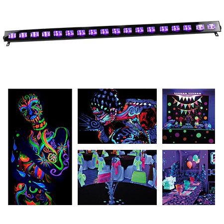 LED bar UV 18 x 3W Ibiza Light LED-UVBAR18