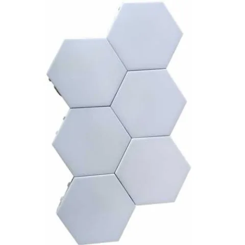 Corp LED hexagonal Well Crystal, magnetic, 4000K, set 6 bucati, cu adaptor LEDWLN-CRYSTAL-6-WL
