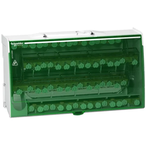 Bloc distributie tetrapolar Schneider 4 bare x 15 poli 125A Schneider LGY412560