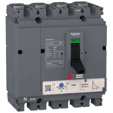 Intrerupator tip Usol Easypact CVS, CVS100B Tm63D, 4P/4D Schneider LV510325