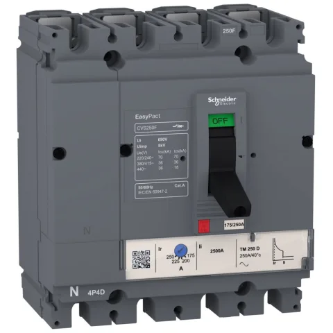 Intrerupator automat tip Easypact CVS, CVS160F Tm160D, 4P/4D Schneider LV516353