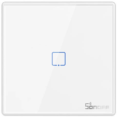 Buton Sonoff T2EU1C-RF 1 canal 433MHz Telecomanda RF alb M0802030009 / 6920075776256