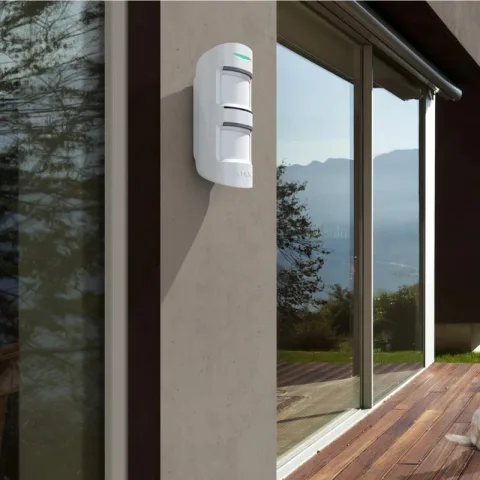 Detector PIR wireless de exterior AJAX MotionProtect Outdoor WH