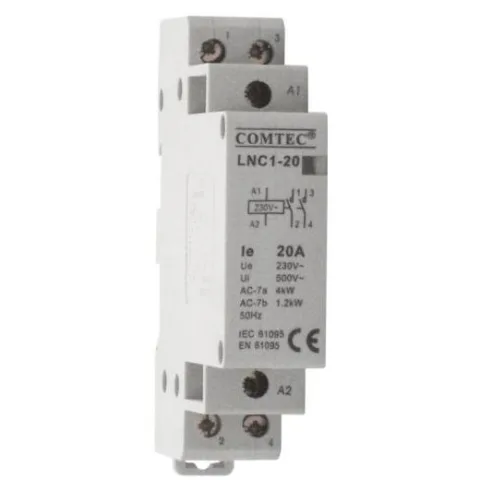 Contactor pe sina DIN 3P/20A 3NC LNC1-20 Comtec MF0003-00766