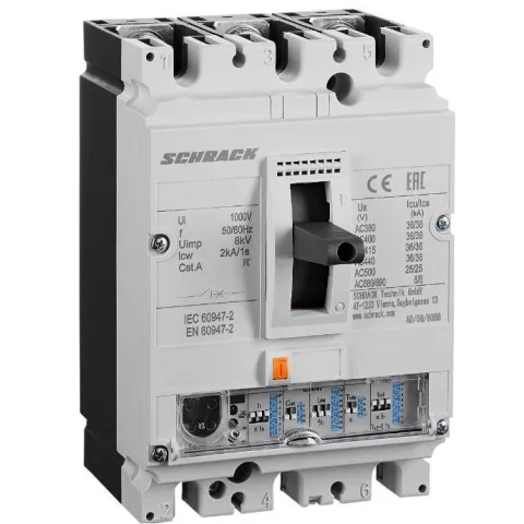 Intreruptor automat Tip ENM, 3 poli, 36kA, 100A Schrack MX210437