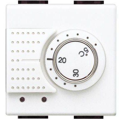 Termostat 230V 2 module Living Light Bticino N4441, alb